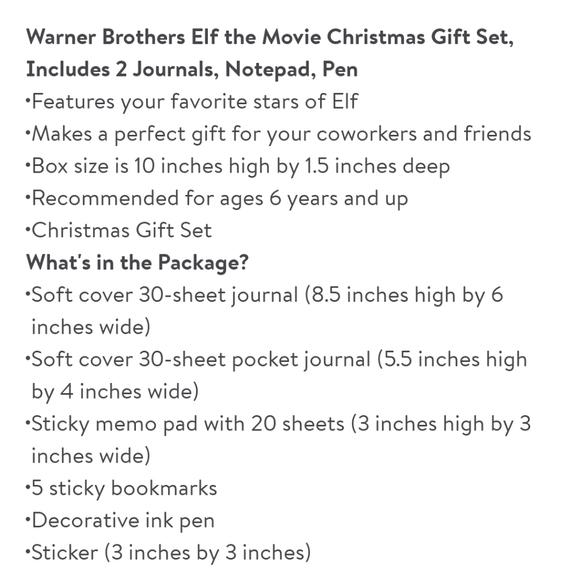 ELF The Movie Christmas Gift Set - Picture 5 of 6